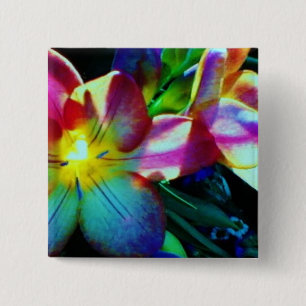 Floral small, 1¼ Inch Round Button