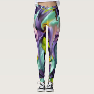 Floral Smudge Leggings