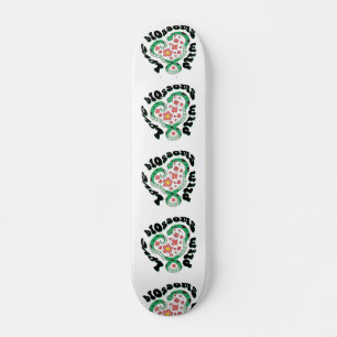 Floral Snake: love blossoms wild Skateboard