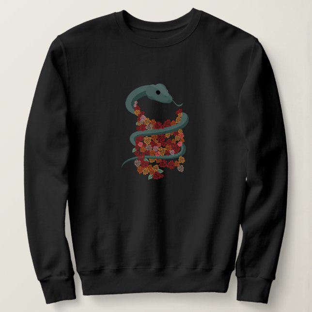 Floral Snake Wrap Sweatshirt (Design Front)