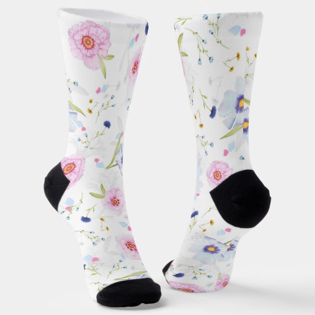 Floral Socks (Angled)