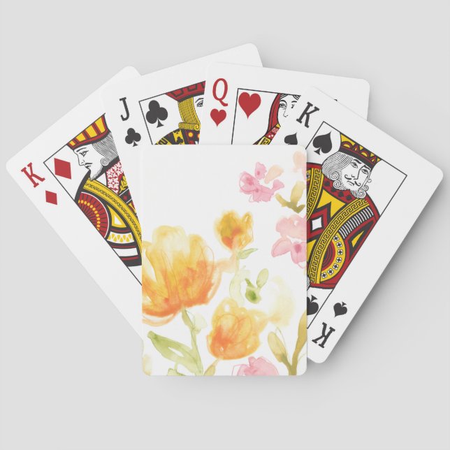 Floral Song I Playing Cards (Back)