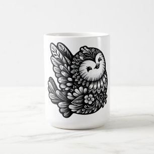 Floral Songbird Art Coffee Mug