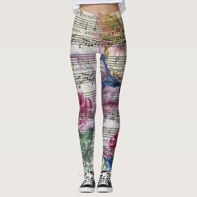 Floral Songs Leggings (Front)