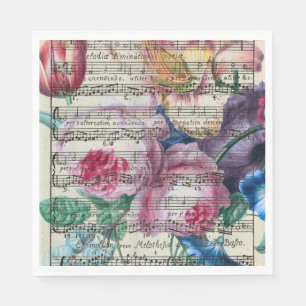 Floral Songs Napkin