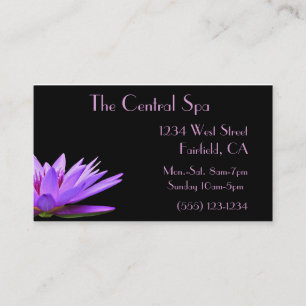 floral Spa and Salon Treatment Business Card