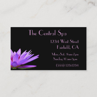 floral Spa and Salon Treatment Business Card