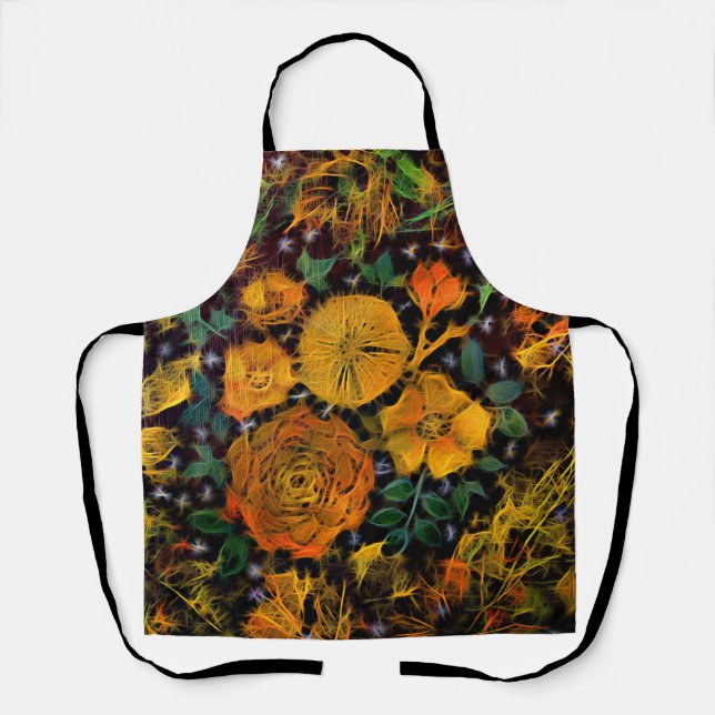 Floral Sparks  Apron (Front)