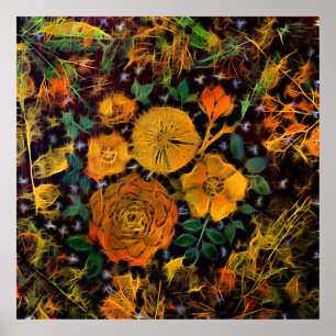 Floral Sparks  Poster