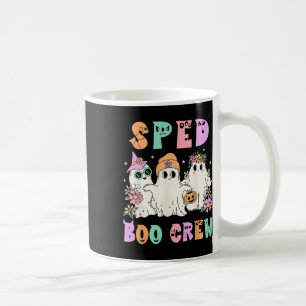 Floral Sped Boo Crew Halloween Ghost Special Ed Sp Coffee Mug