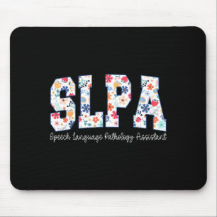 Floral Speech Language Pathology Istant Slpa Appre Mouse Mat