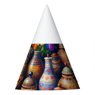 "Floral Spice Bazaar" Party Hat