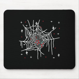 Floral Spider Web Lazy Halloween Costume Cute Mouse Mat
