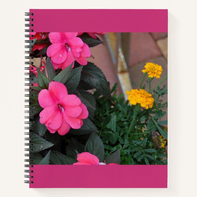 Floral spiral notebook (Front)