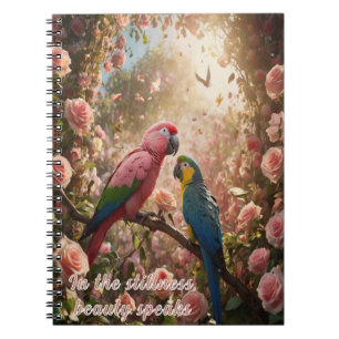 Floral Spiral Notebook beauty garden