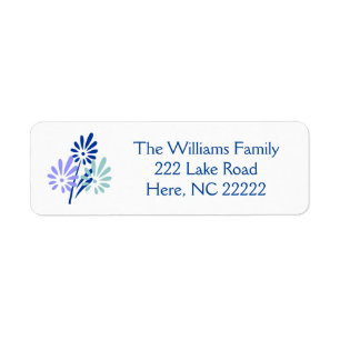 Floral Splashes Return Address Labels