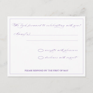 Floral Splendour RSVP Card