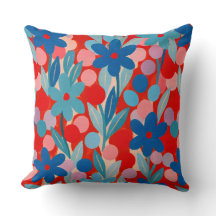 Floral Spots in red pattern