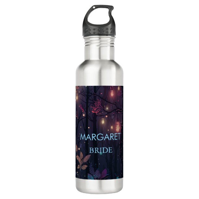 Floral Spray Fantasy Art Wedding Bride  710 Ml Water Bottle (Front)