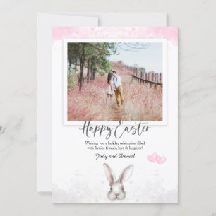 Floral Spring Add Your Photo Happy Easter