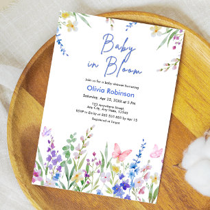 Floral Spring Baby in Bloom Baby Shower Invitation