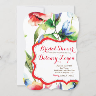 Floral Spring Bridal Shower Invitation