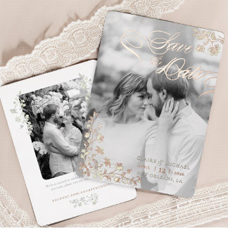 Floral Spring Chinoiserie Save the Date