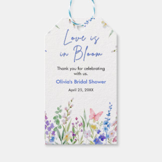 Floral Spring Love is in Bloom Bridal Shower  Gift Tags