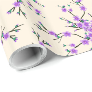 floral spring pattern wrapping paper