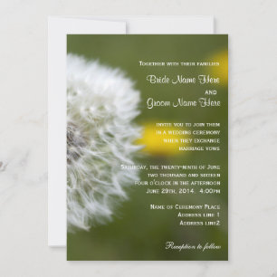 Floral spring, summer, fall wedding invitations. invitation