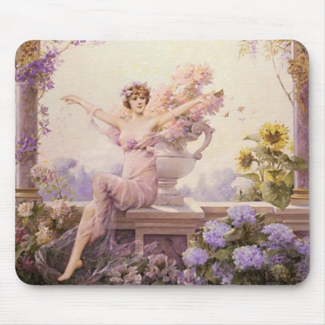 Floral Sprite Mouse Mat (Front)