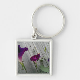 Floral Square Key Chain