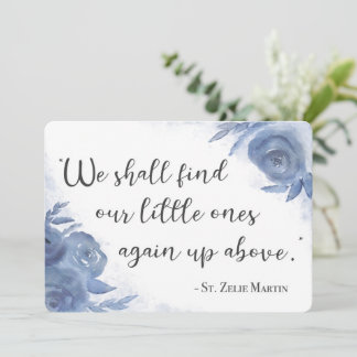 Floral St. Zelie Martin Floral Miscarriage Card