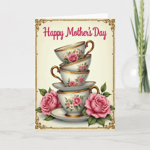 Floral Stack Mothers Day Card