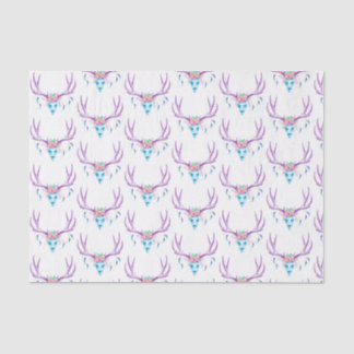 Floral Stag Skull Tissue Paper