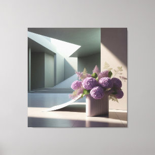 Floral Staircase Composition Canvas Print