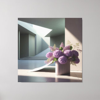 Floral Staircase Composition  Canvas Print