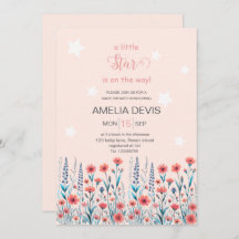 Floral Star Baby Shower