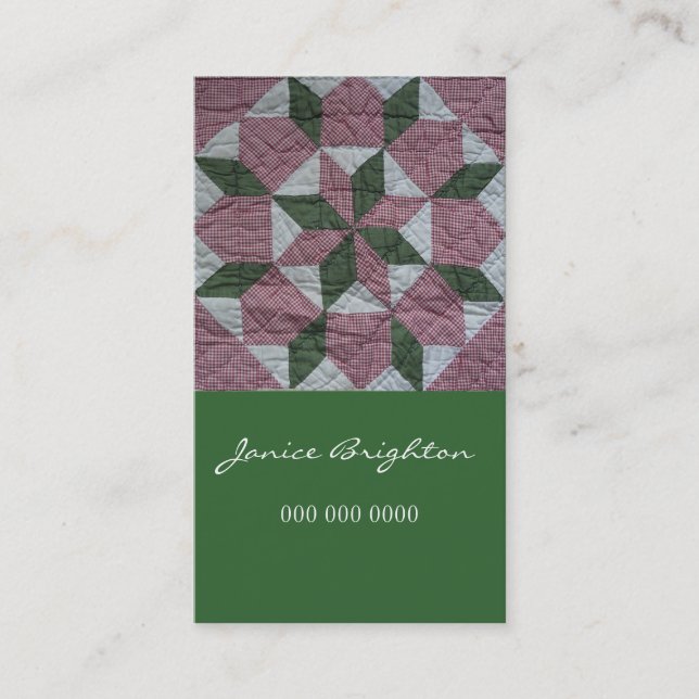 Floral Star Business Card (Front)