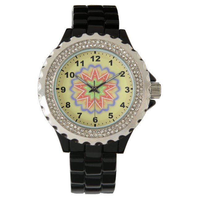 ~ Floral Star Fractal ~ Watch (Front)