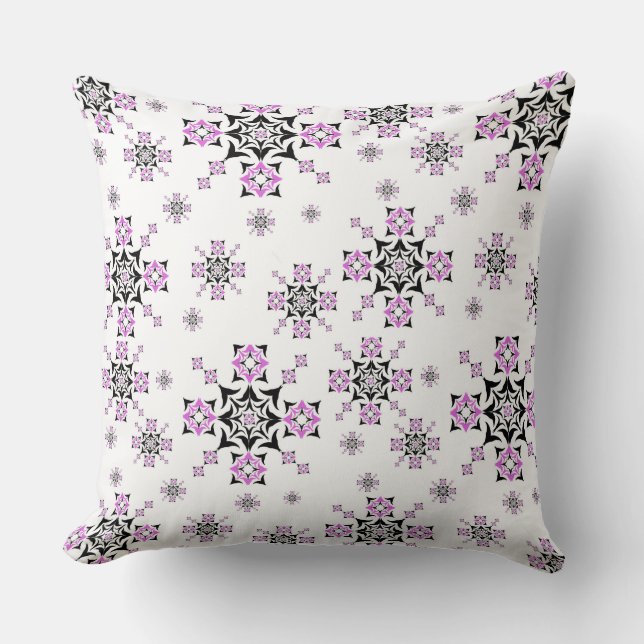 "Floral Starburst Geometry" Cushion (Front)