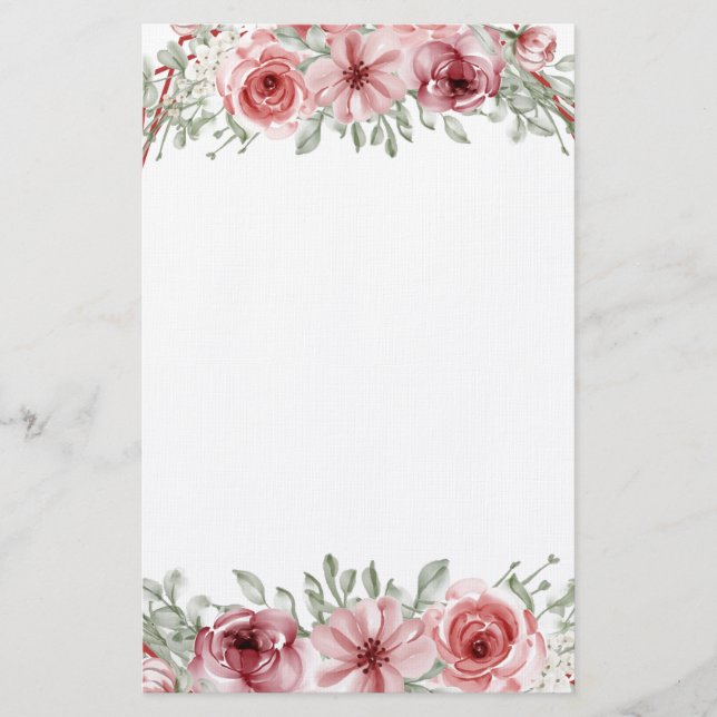 Floral Stationery (Front)