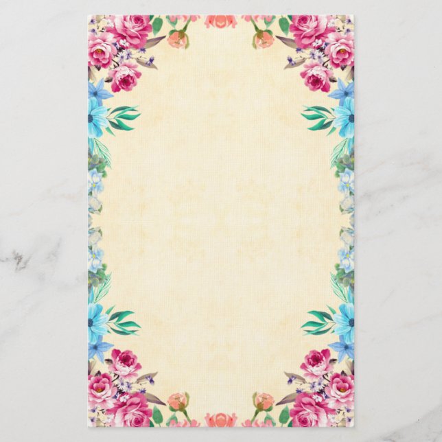 Floral Stationery (Front)