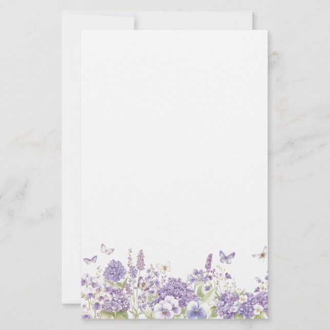 Floral Stationery Paper (Front)