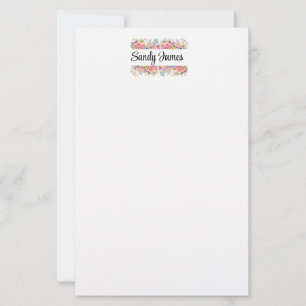 Floral Stationery Paper