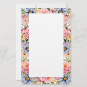 Floral Stationery Paper