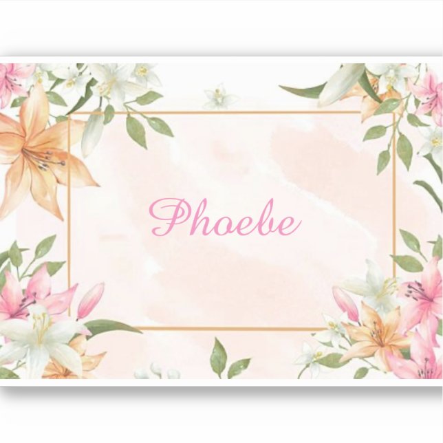 Floral Sticker (Front)