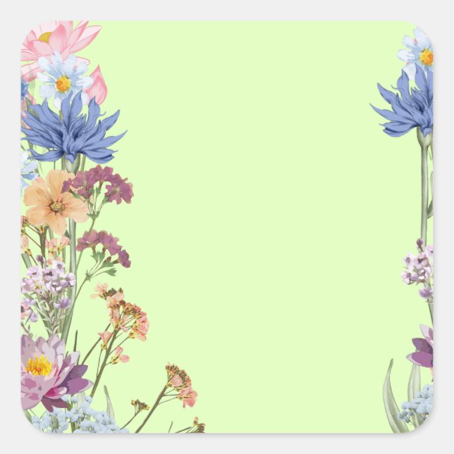 Floral Sticker (Front)