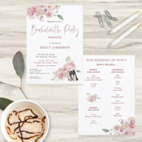 Floral Stilettos Weekend Itinerary bachelorette