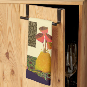 Floral Still Life Kitchen Tea Towel
